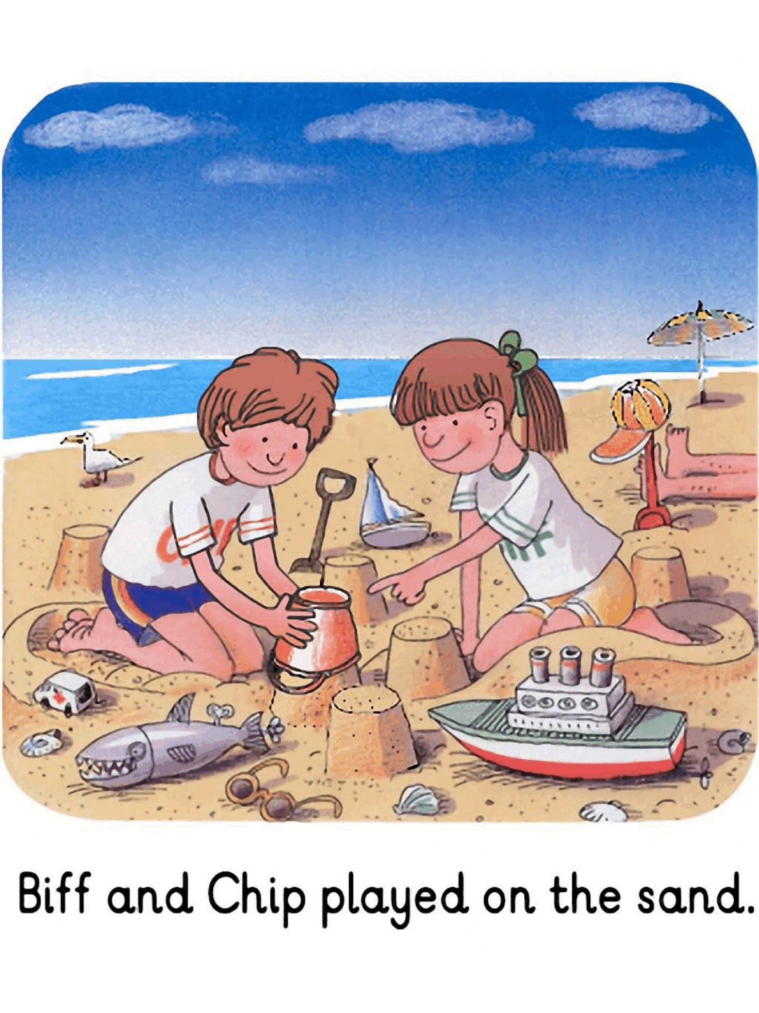 牛津阅读树stage_3的各个系列03-01_on_the_sand.pdf,第3页预览