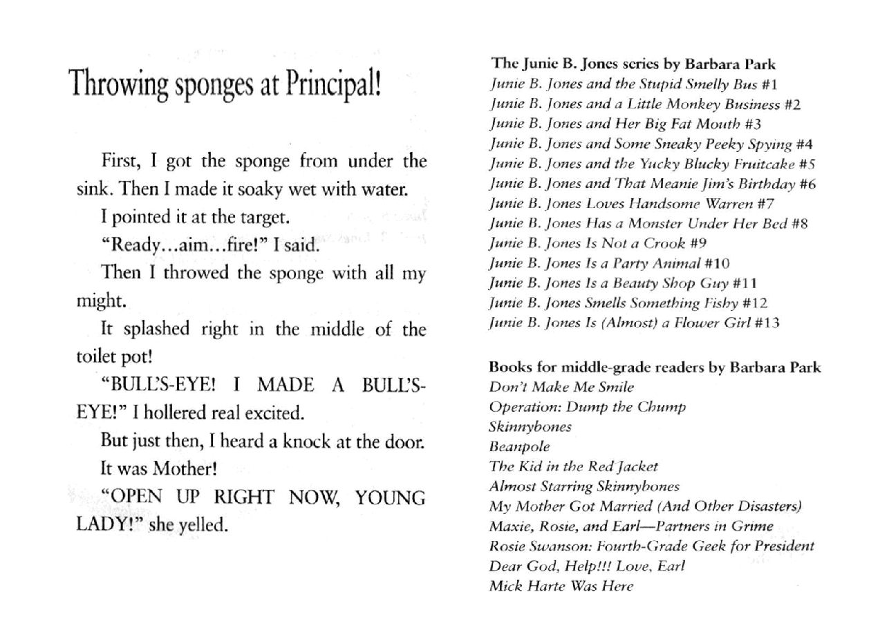 05 Junie B. Jones and the Yucky Blucky Fruitcake扫描版.pdf,第2页预览