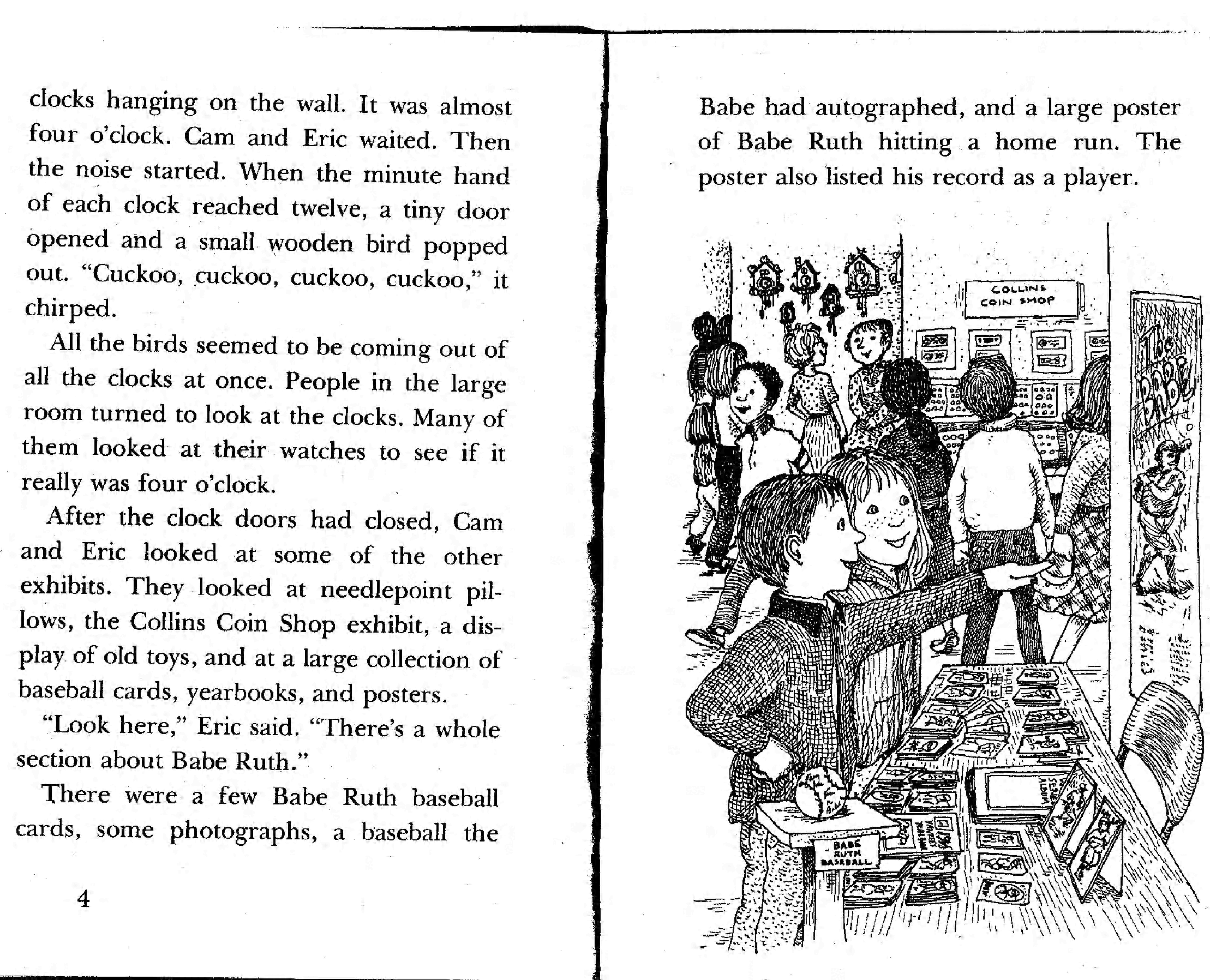 初级桥梁书英文绘本Mystery of the Babe Ruth Baseball.pdf,第4页预览