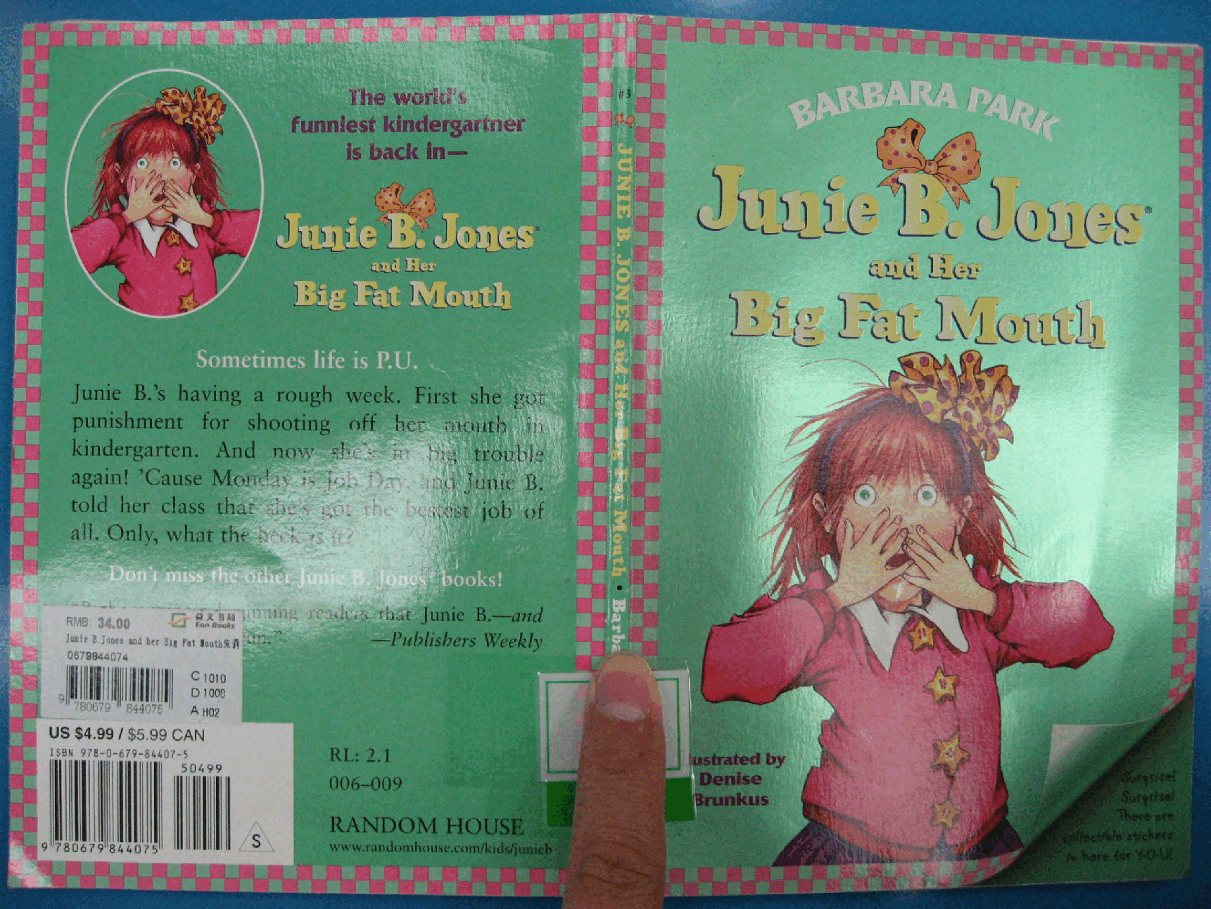 03 Junie B. Jones and Her Big Fat Mouth拍照版.pdf,第1页预览