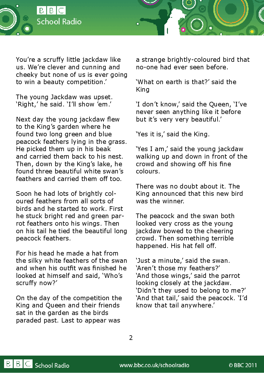 Aesop BBC的伊索寓言40故事14 the_vain_jackdaw.pdf,第2页预览