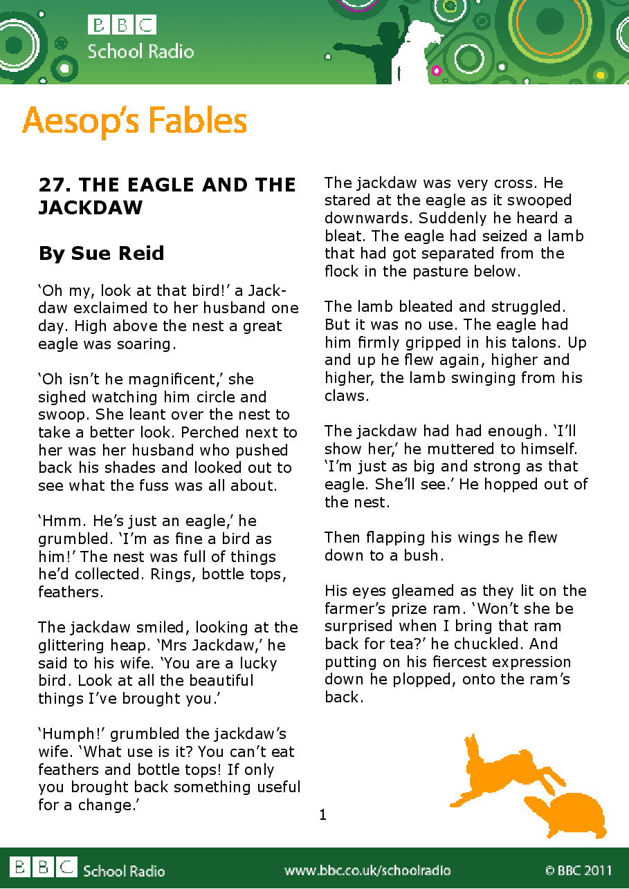 Aesop BBC的伊索寓言40故事27 the_eagle_and_the_jackdaw.pdf,第1页预览