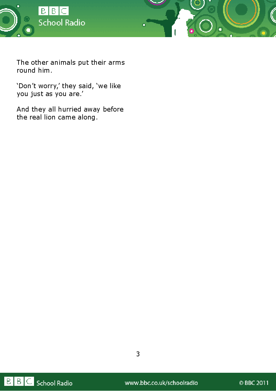 Aesop BBC的伊索寓言40故事12 the_donkey_in_the_lions_skin.pdf,第3页预览