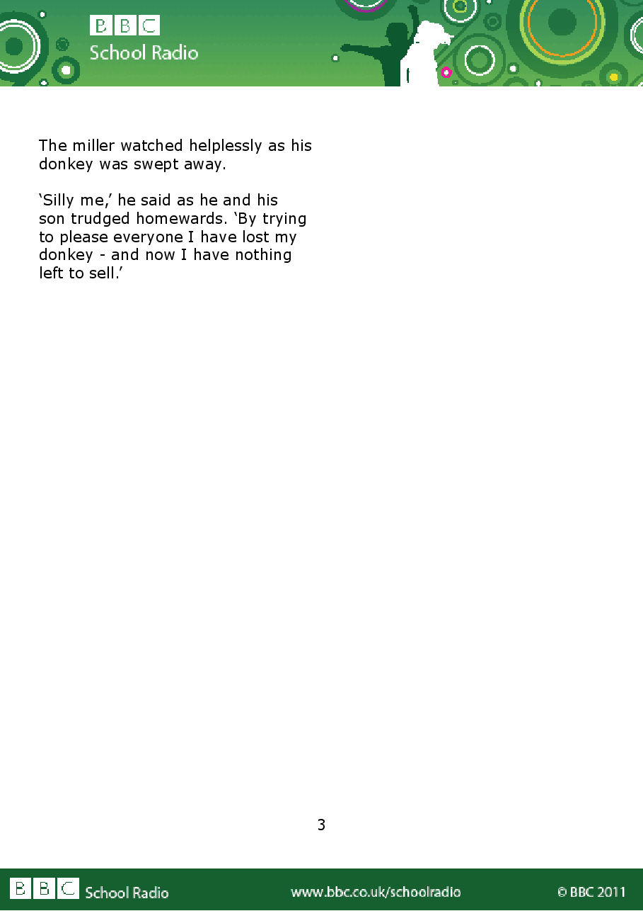 Aesop BBC的伊索寓言40故事10 the_miller_his_son_and_donkey.pdf,第3页预览