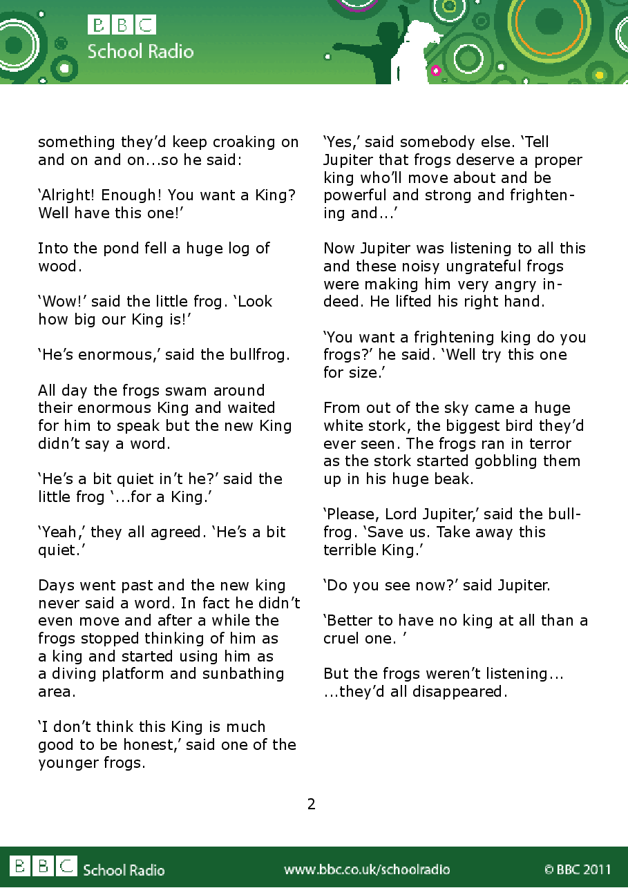 Aesop BBC的伊索寓言40故事15 the_frogs_who_wanted_a_king.pdf,第2页预览