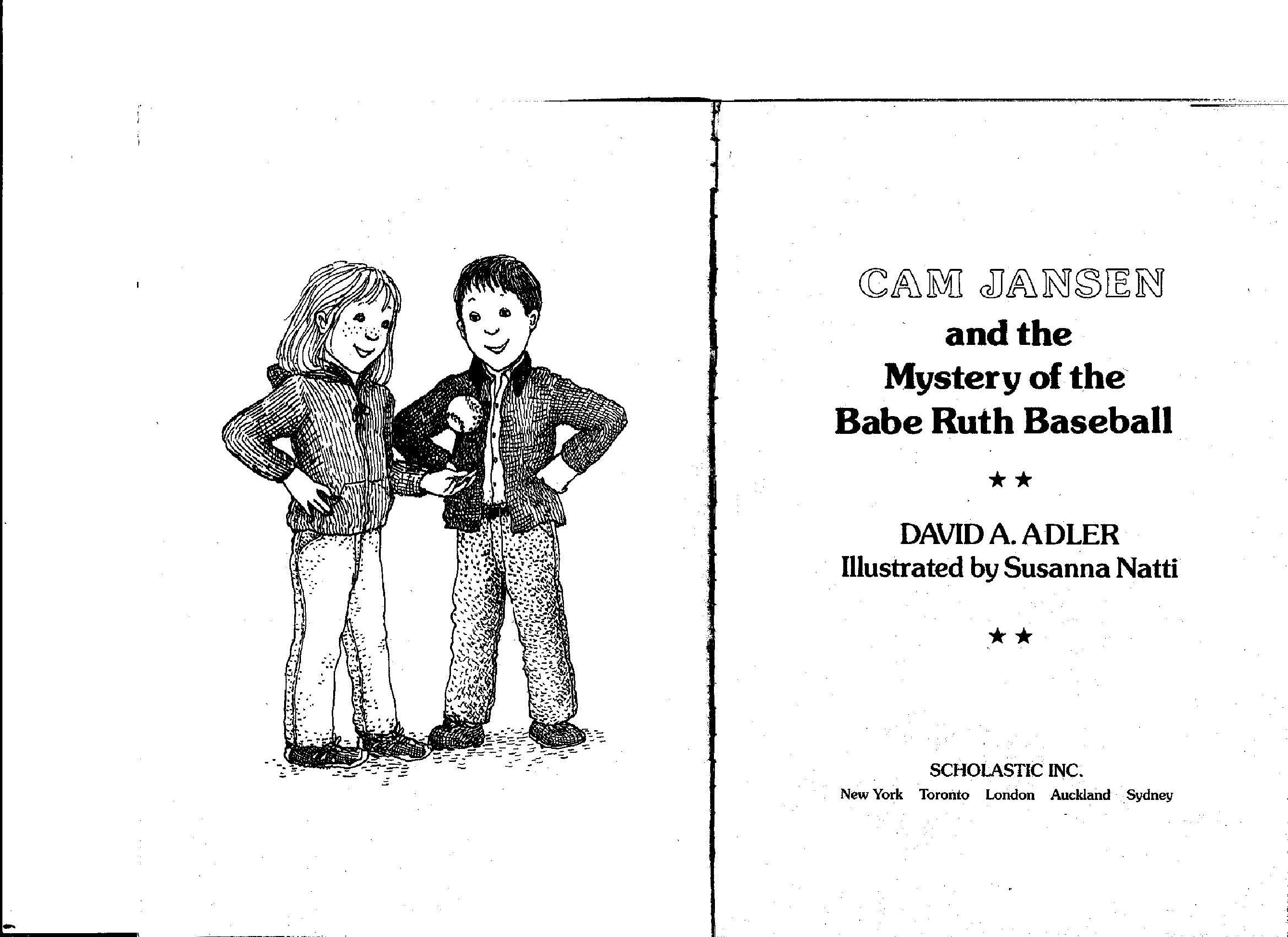 初级桥梁书英文绘本Mystery of the Babe Ruth Baseball.pdf,第2页预览