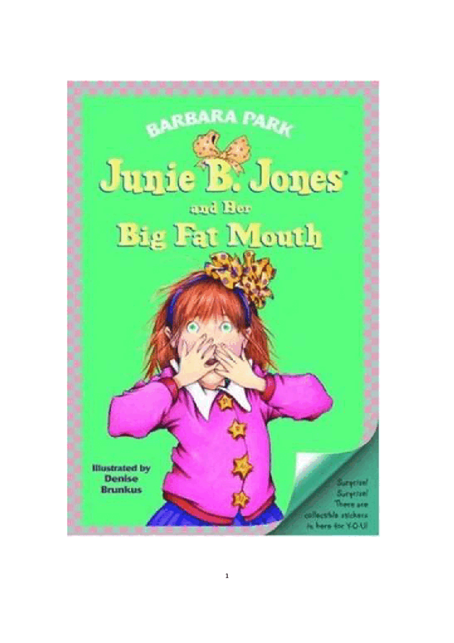 03 Junie B. Jones and Her Big Fat Mouth文字版清晰.pdf，第1页预览