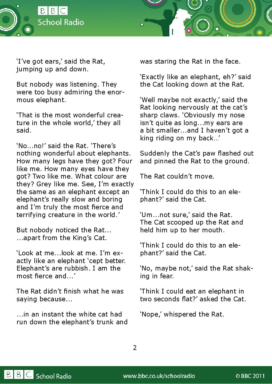 Aesop BBC的伊索寓言40故事38 the_rat_and_the_elephant.pdf,第2页预览