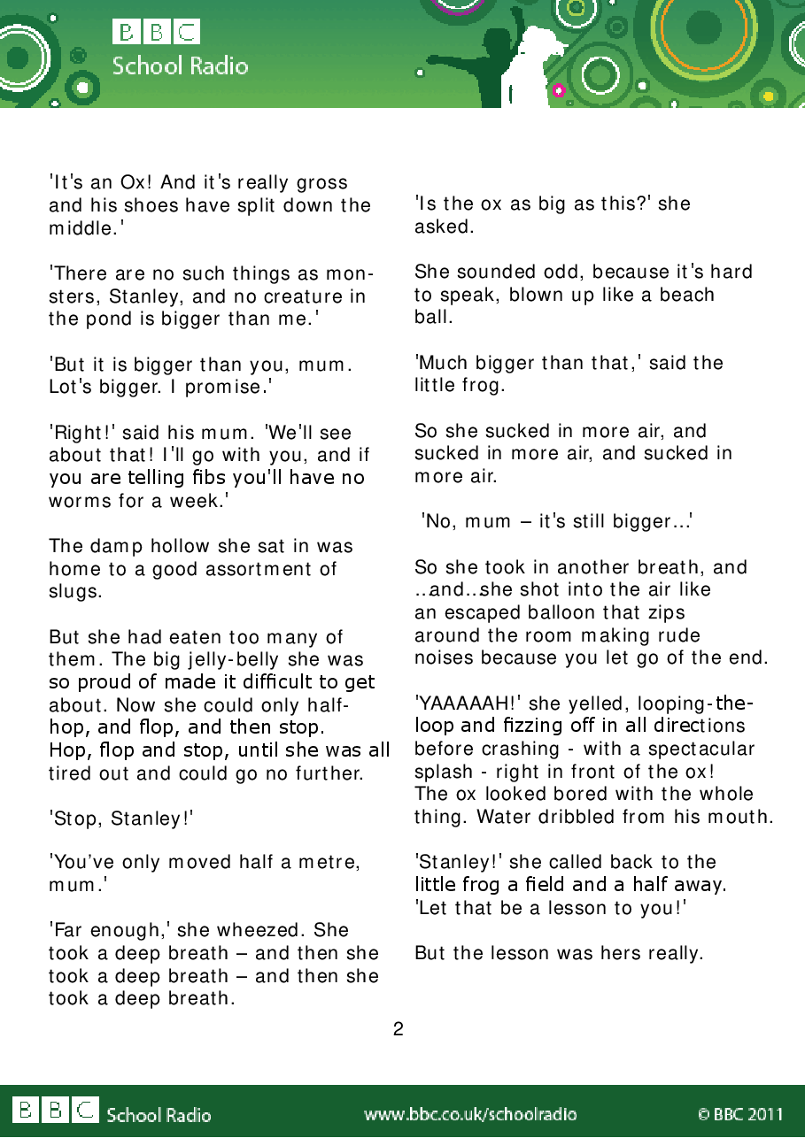 Aesop BBC的伊索寓言40故事02 the_frogs_and_the_ox.pdf,第2页预览
