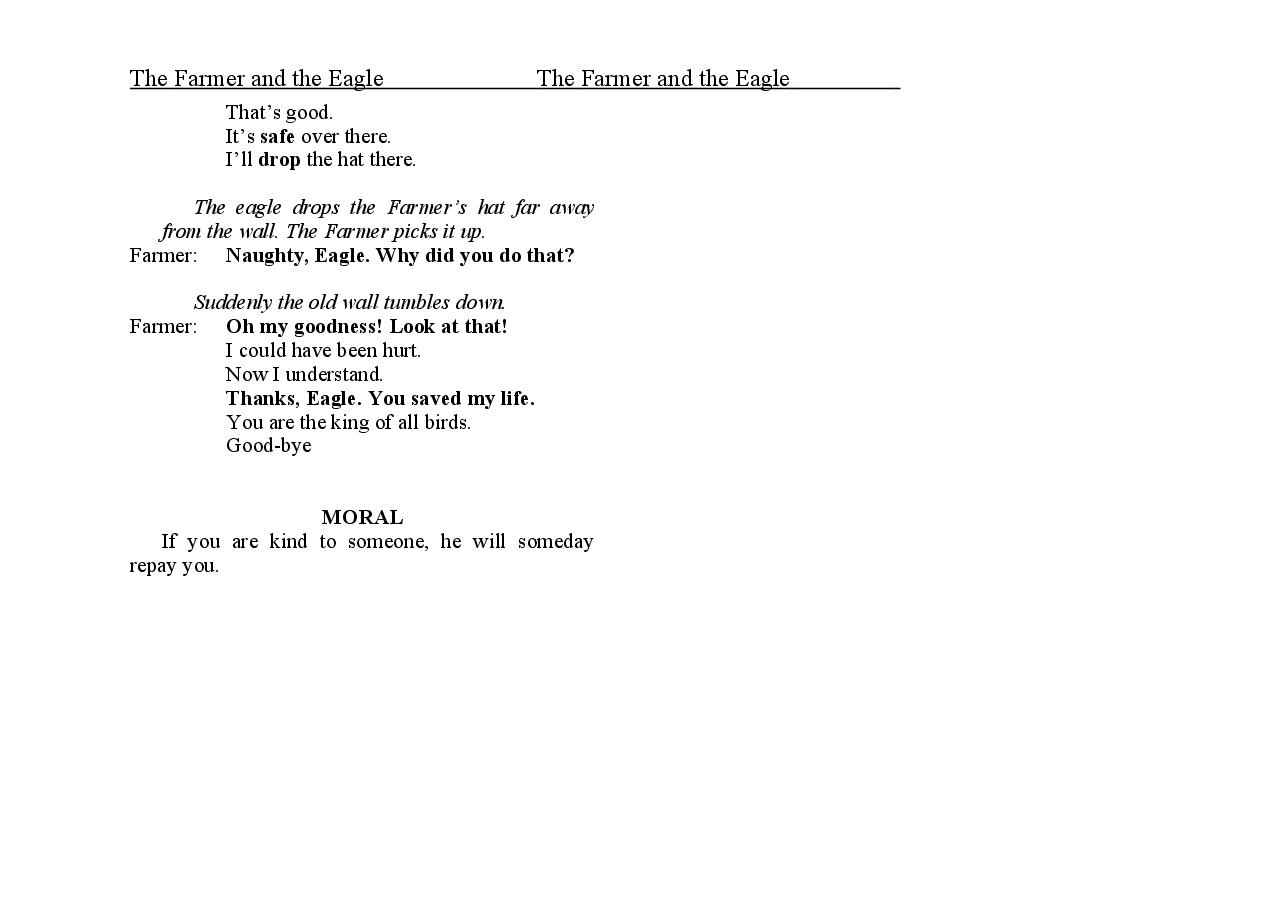农夫与老鹰The Farmer and the Eagle.doc，第3页预览