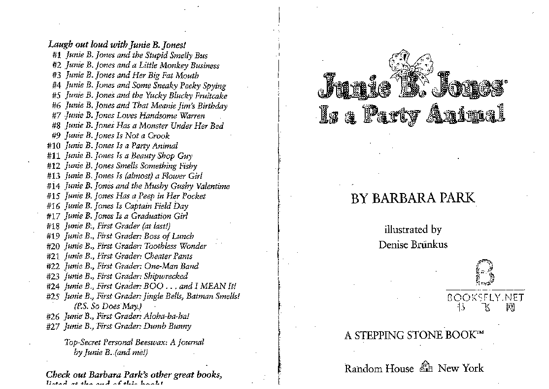 10 Junie B. Jones is A Party Animal.pdf，第2页预览