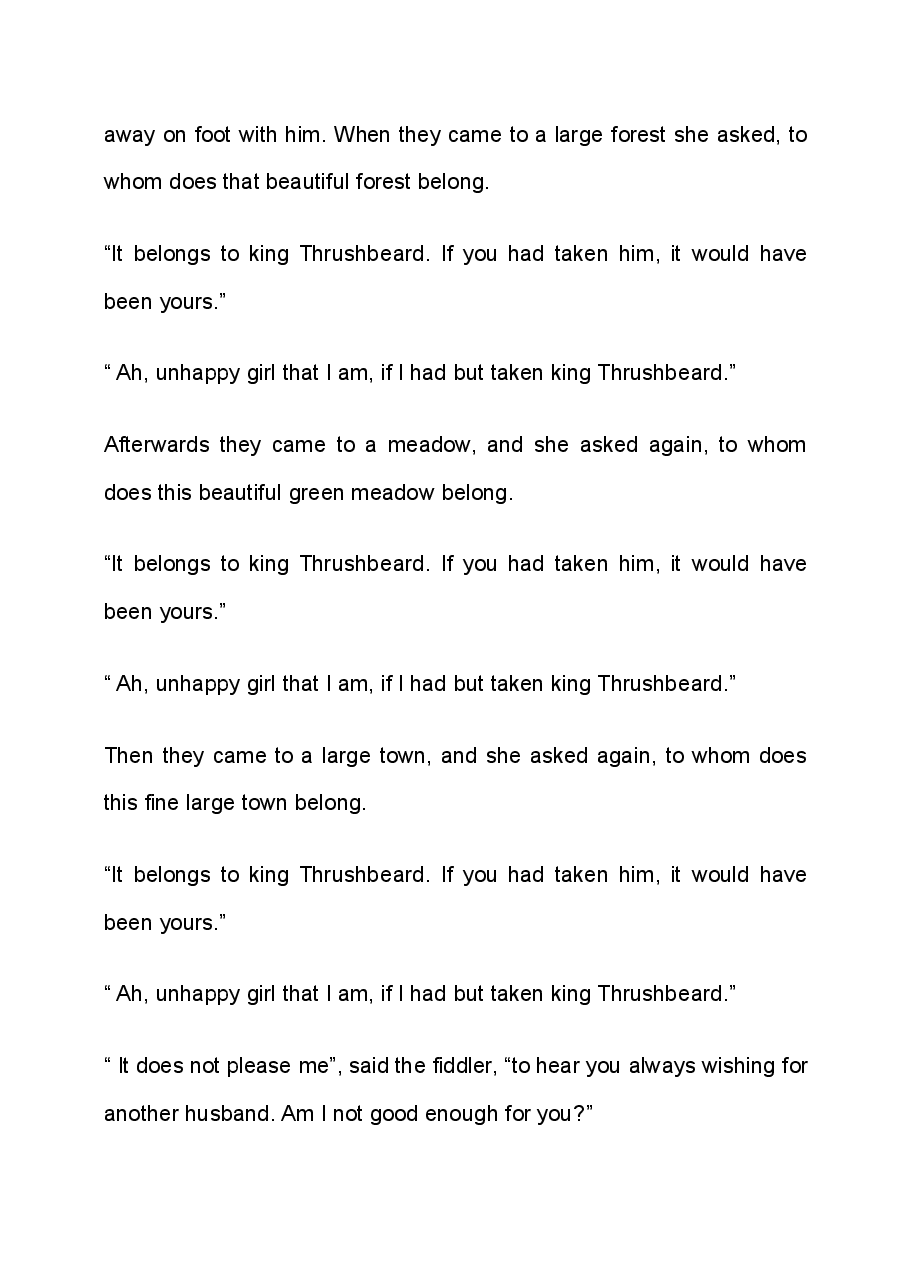 格林童话英文绘本King Thrushbeard.pdf，第3页预览