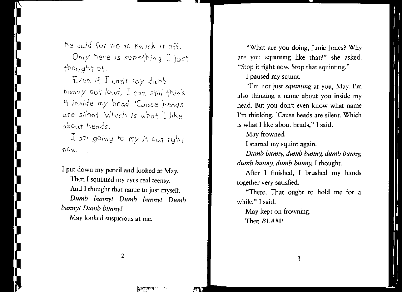 27 Junie B.Jones First Grader Dumb Bunny扫描版.pdf,第4页预览