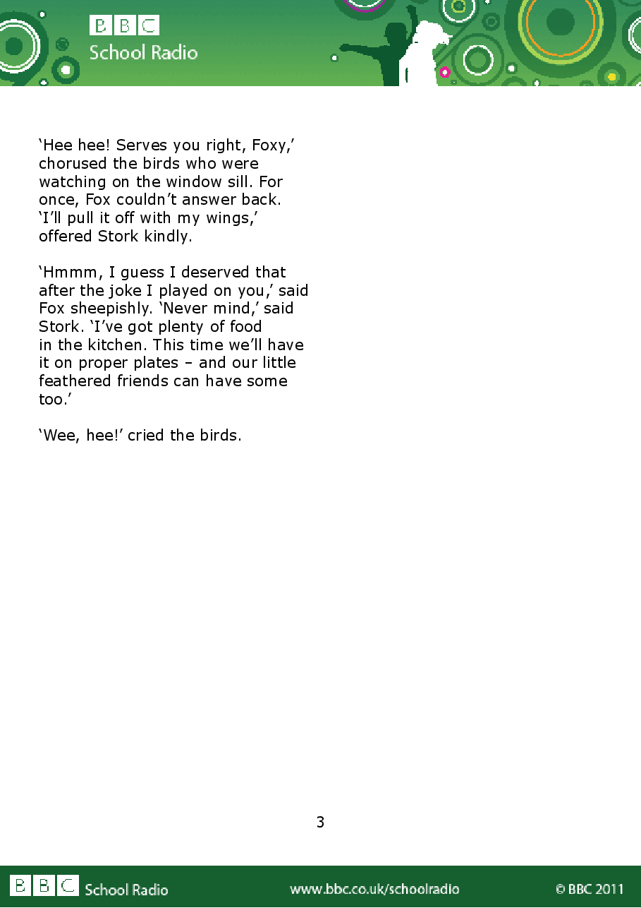 Aesop BBC的伊索寓言40故事22 the_fox_and_the_stork.pdf,第3页预览