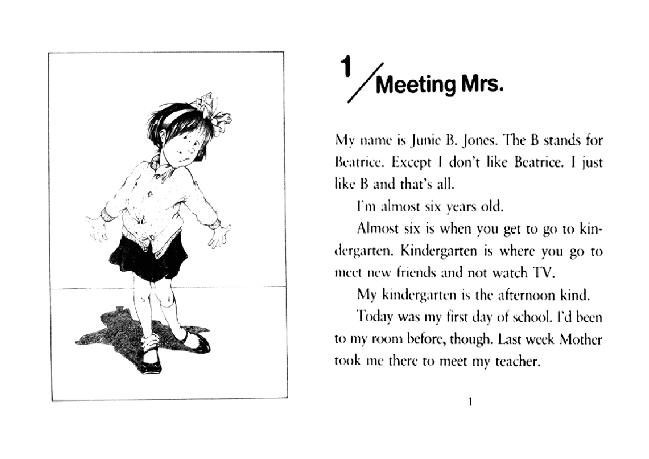 01 Junie B. Jones and the Stupid Smelly Bus扫描版.pdf,第4页预览