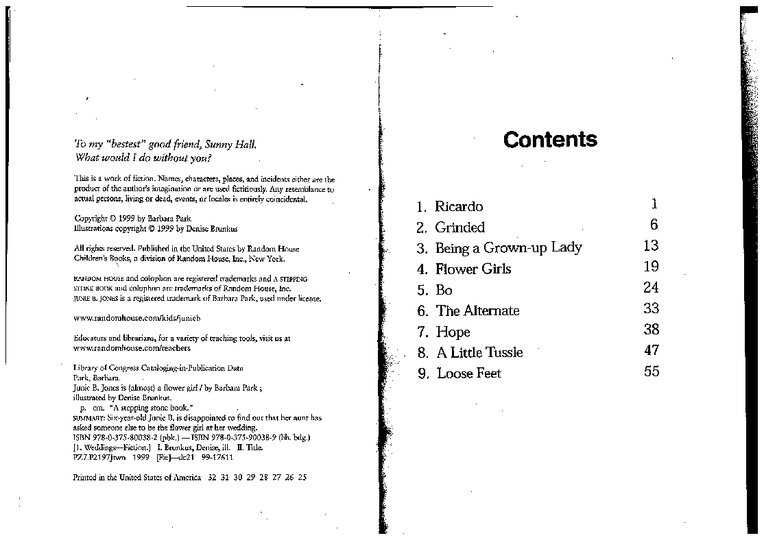 13 Junie B. Jones Is (Almost) a Flower Girl扫描版.pdf,第3页预览