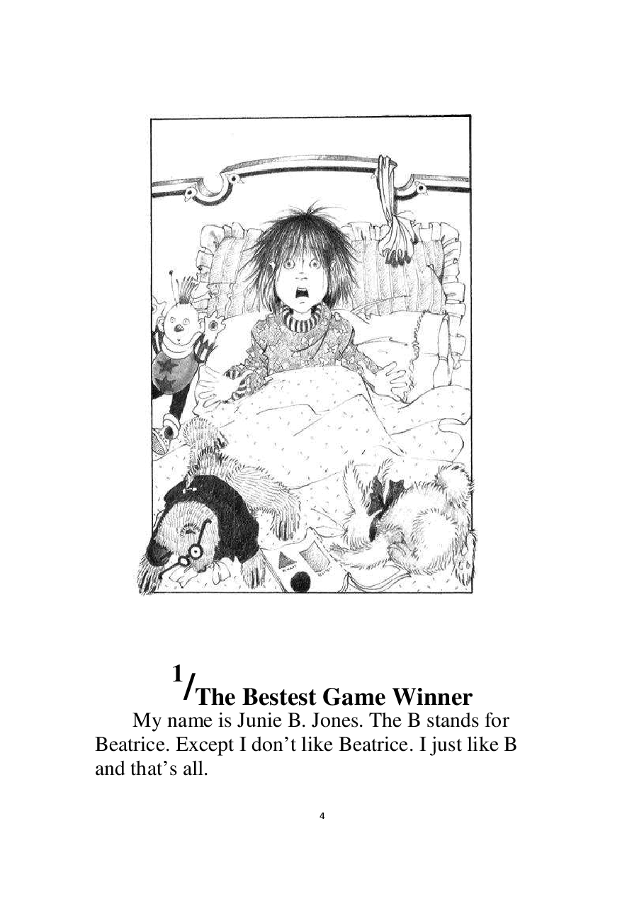 05 Junie B. Jones and the Yucky Blucky Fruitcake文字版清晰.pdf,第4页预览