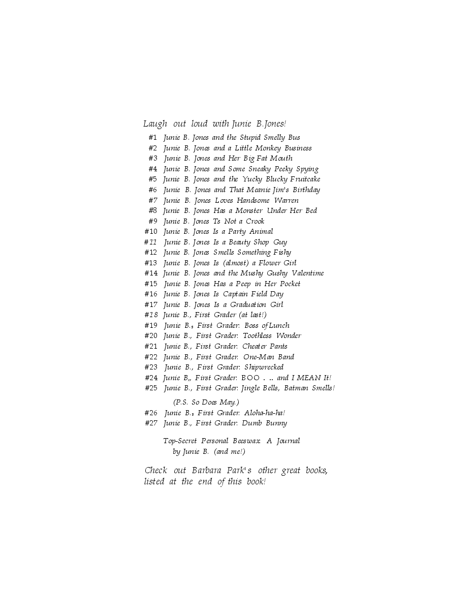 26 Junie B.First Grader Aloha-Ha-Ha!文字版清晰.pdf,第4页预览