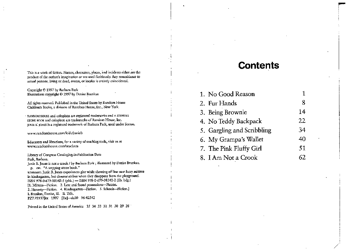 09 Junie B. Jones Is Not a Crook扫描版.pdf,第3页预览