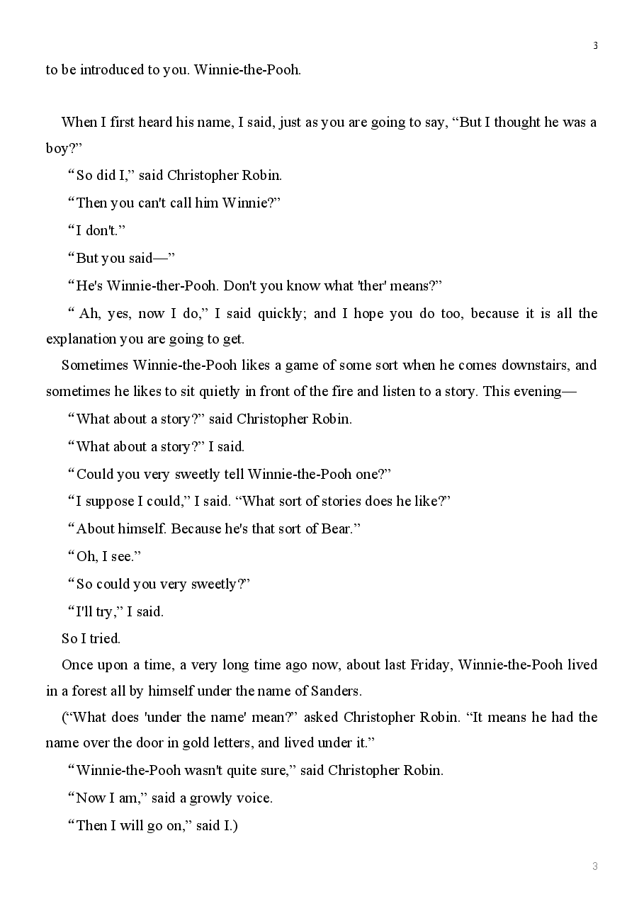 AA Milne - Winnie the Pooh.doc,第3页预览