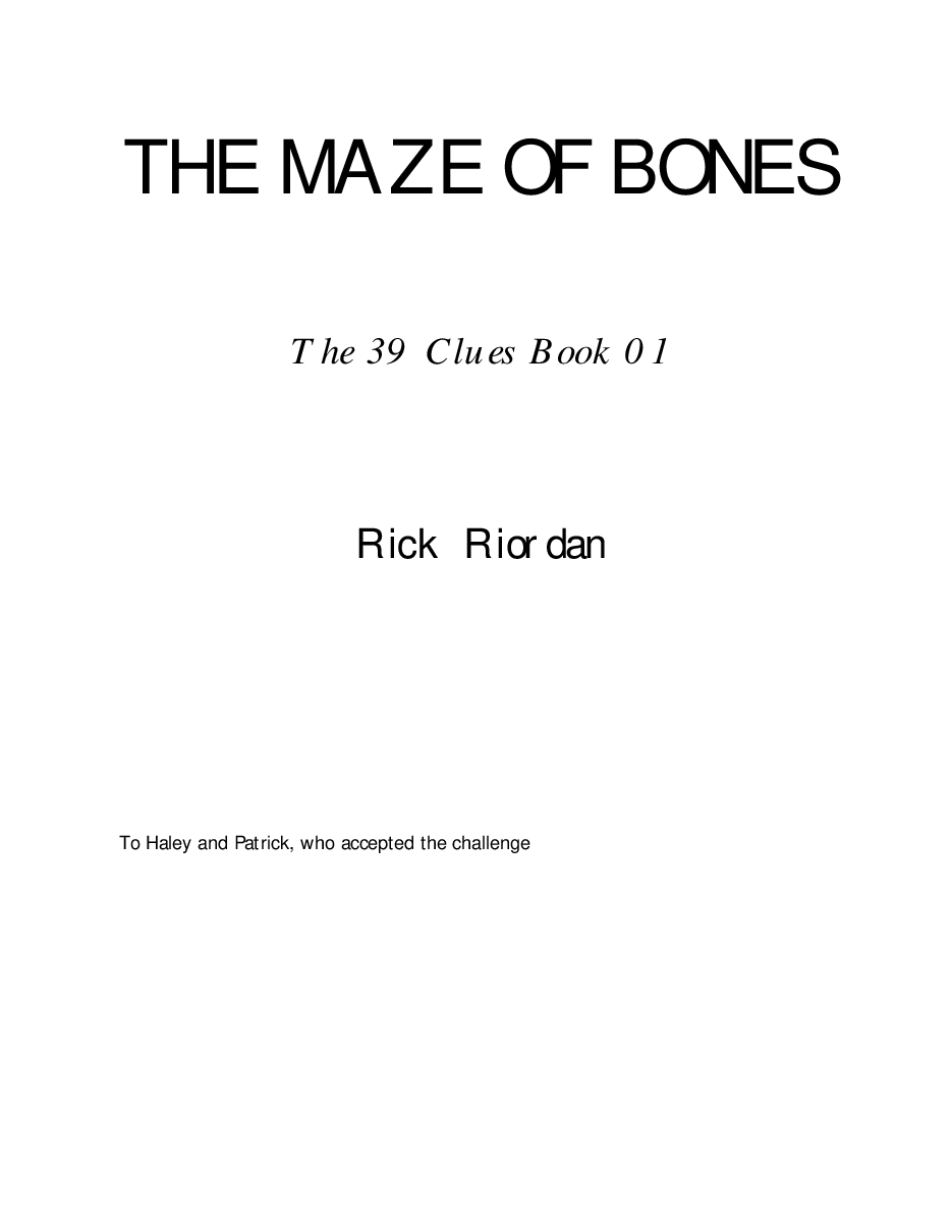 The_39_Clues_01_-_Rick_Riordan_-_Maze_of_Bones_(pdf).pdf,第1页预览