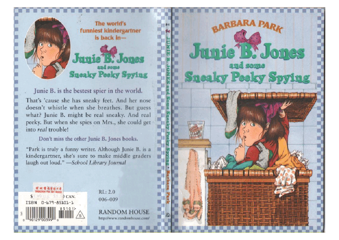 04 Junie B. Jones and sone Sneaky Peeky Spying扫描版.pdf,第1页预览