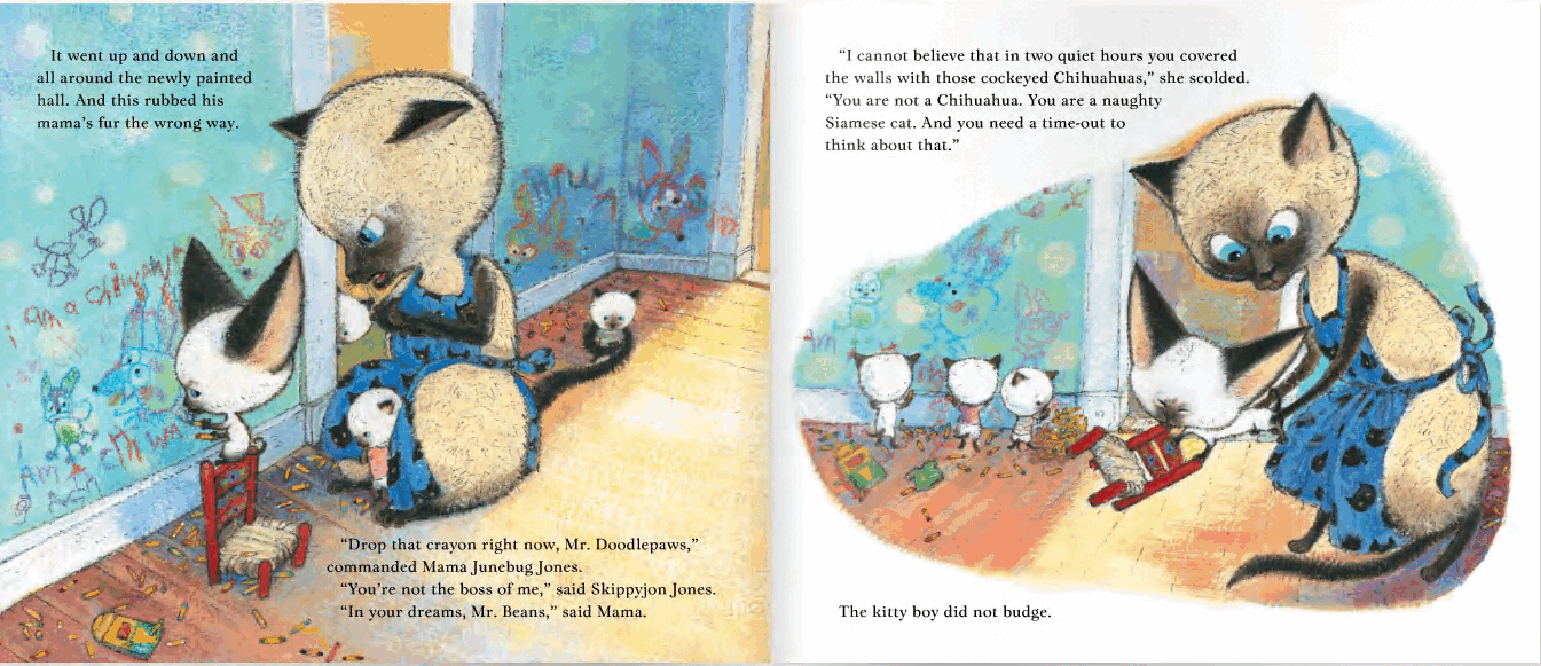 跳跳猫系列7本绘本Skippyjon Jones in the Dog-House.pdf，第4页预览