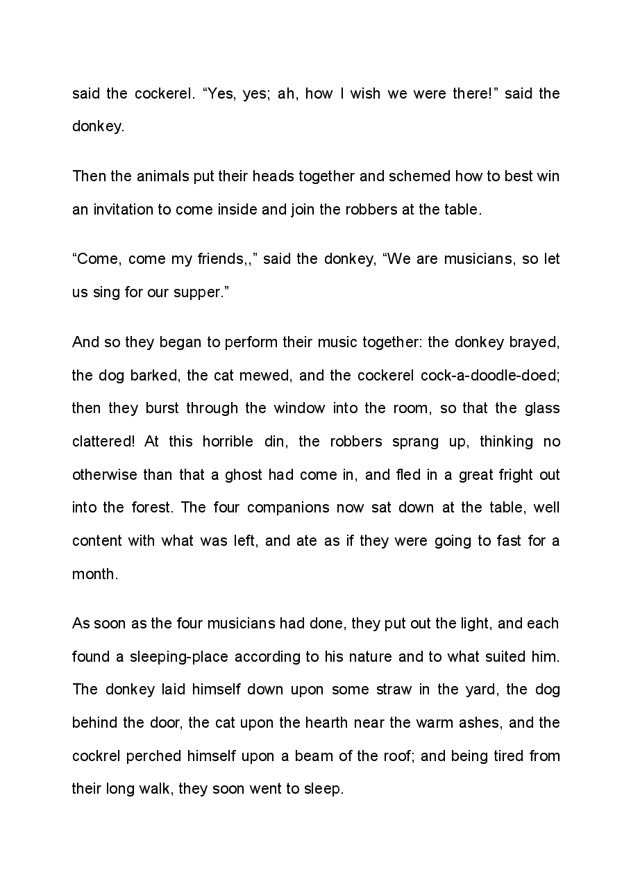 格林童话英文绘本Town_Musicians_of_Breman.pdf,第4页预览