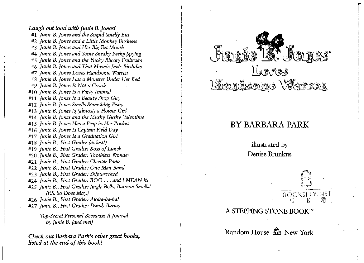 07 Junie B. loves handsome Warren.pdf,第2页预览