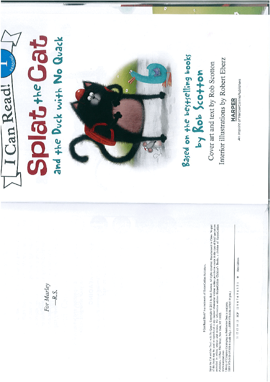 I can read-L1-Splat the cat and the Duck with no quack.pdf,第2页预览