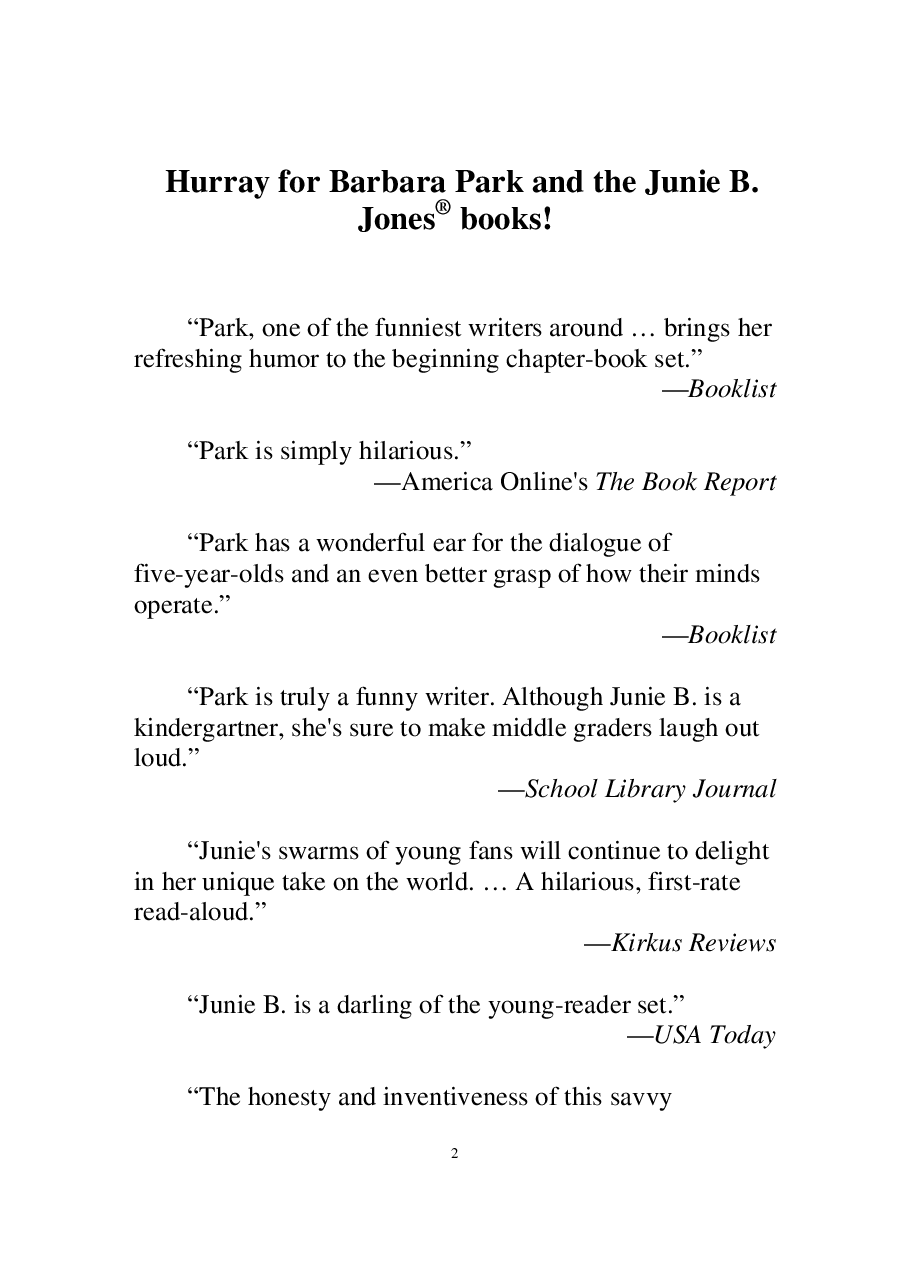 16 Junie B. Jones is Captain Field Day文字版清晰.pdf,第2页预览