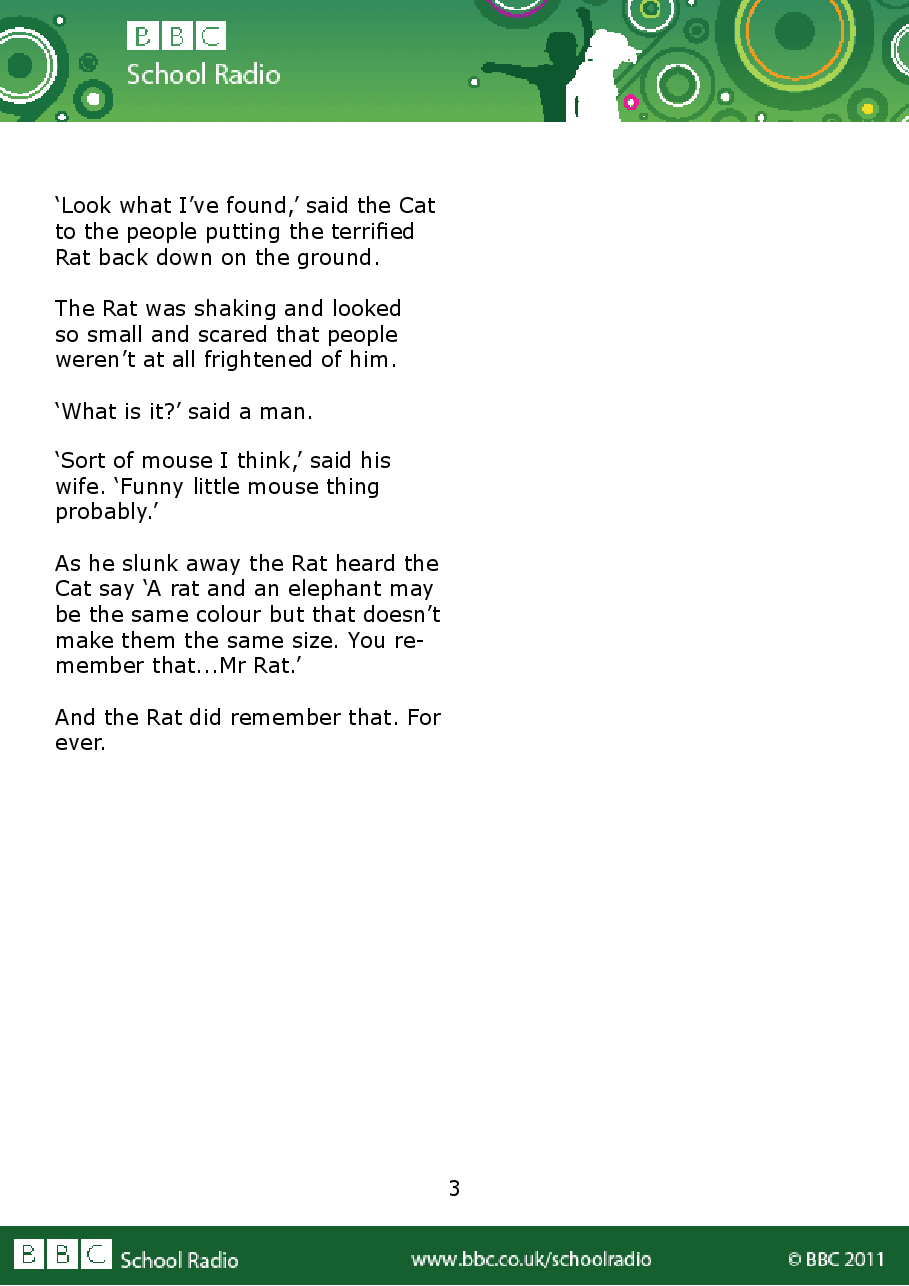 Aesop BBC的伊索寓言40故事38 the_rat_and_the_elephant.pdf,第3页预览