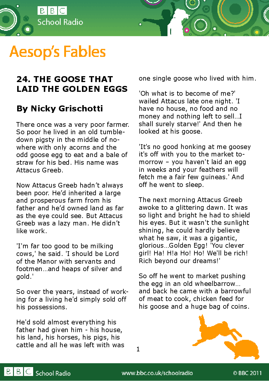 Aesop BBC的伊索寓言40故事24 the_goose_that_laid_the_golden_eggs.pdf,第1页预览