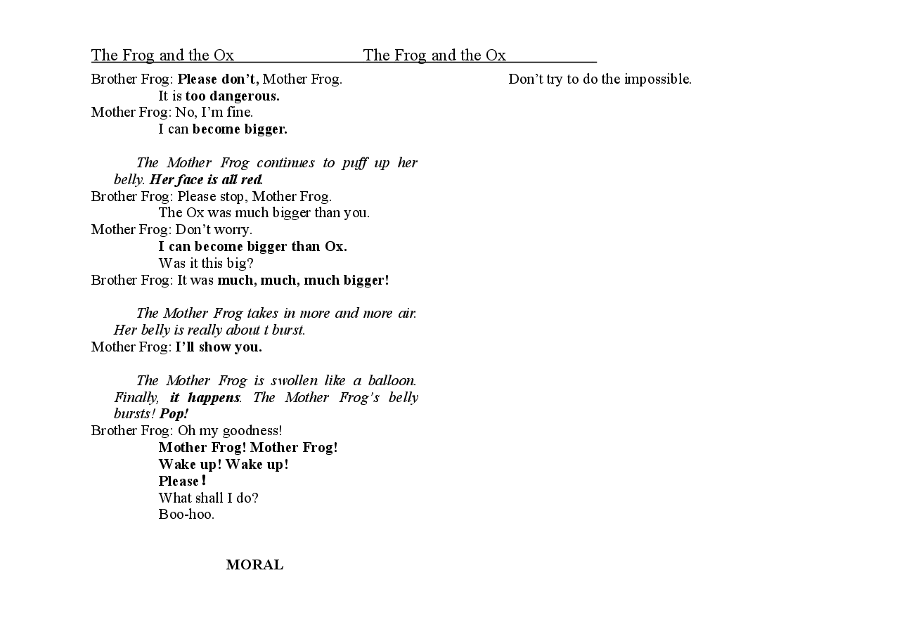 青蛙与牛The Frog and the Ox.doc,第3页预览