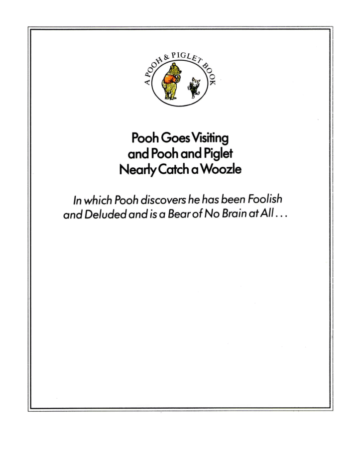 Winnie-the-Pooh 2 Pooh Goes Visiting and Pooh and Piglet Nearly Catch a Woozle.pdf,第2页预览
