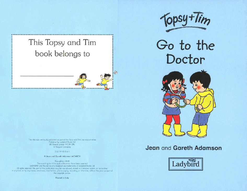 原版英文儿童书《Topsy and Tim》系列英语绘本共18本Doctor.pdf,第2页预览