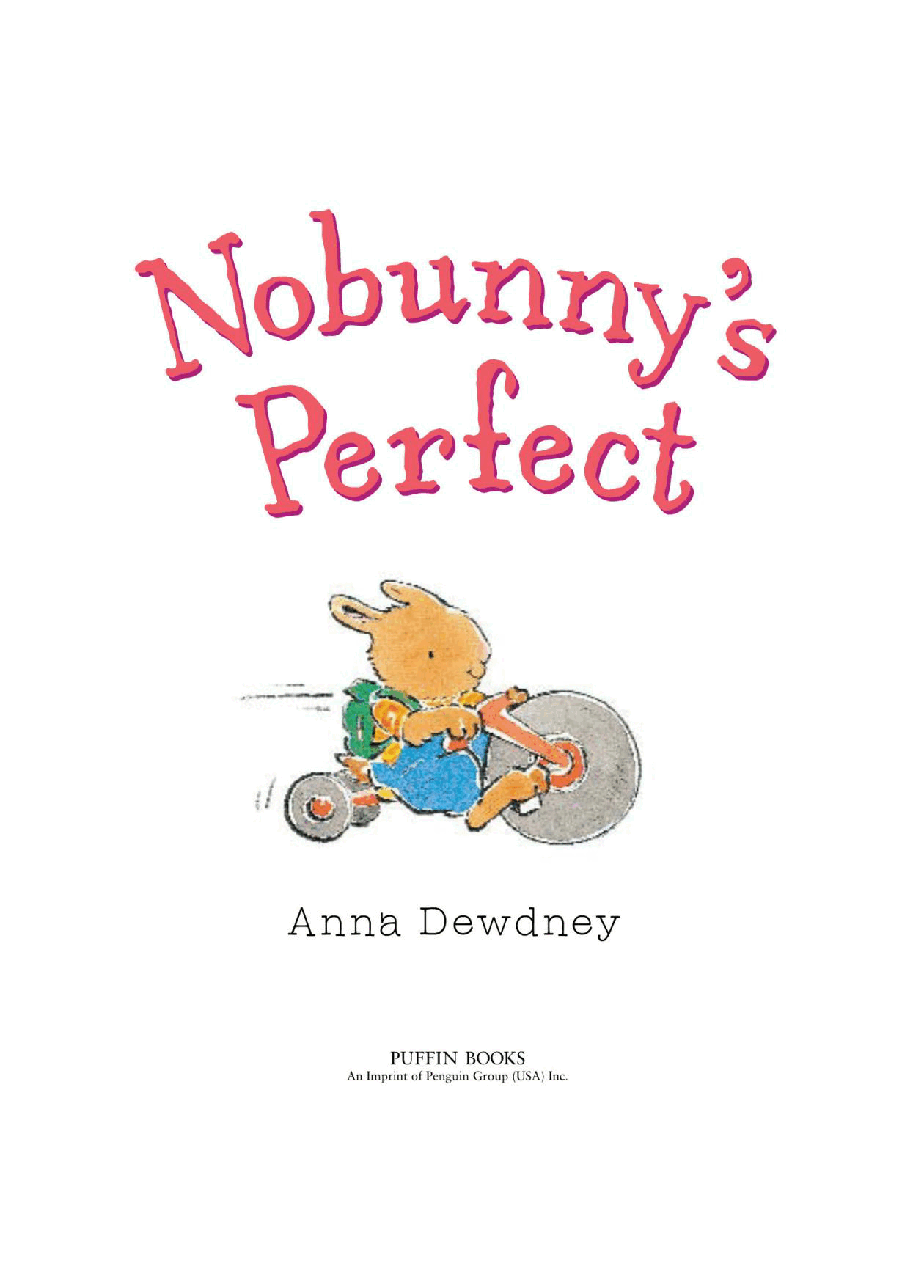 Pearson培生3-6岁低幼亲子阅读绘本38本12.Nobunny's Perfect.pdf,第3页预览