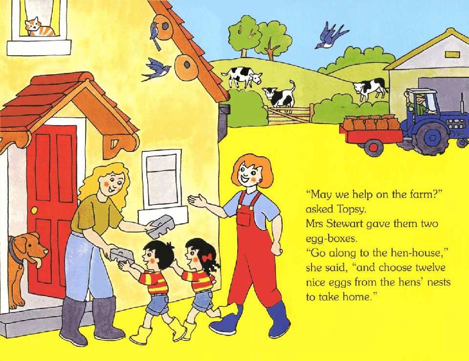 原版英文儿童书《Topsy and Tim》系列英语绘本共18本At the farm.pdf,第4页预览