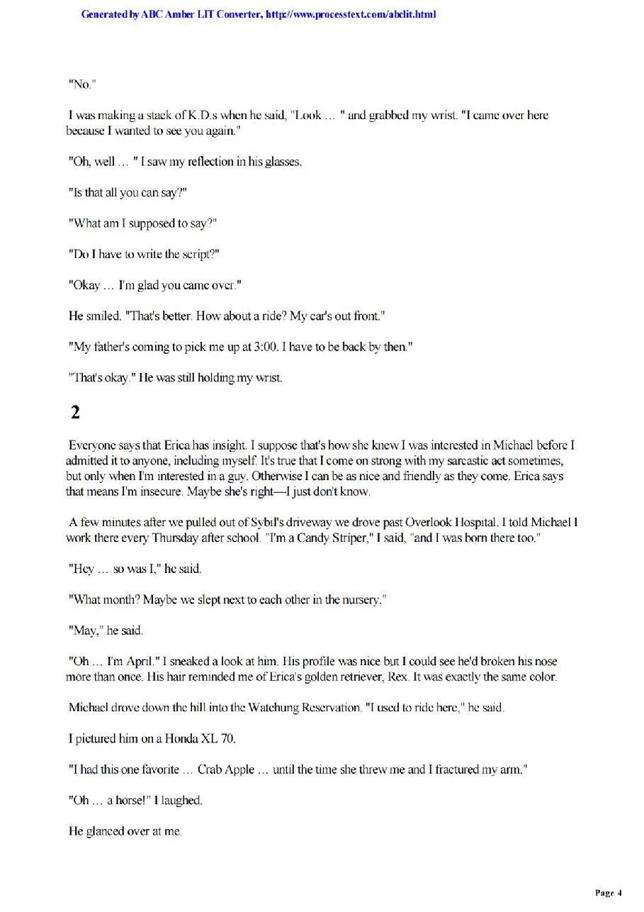 美国英文有声 Judy Blume 朱迪 布鲁姆5部Forever - Judy Blume.pdf,第4页预览