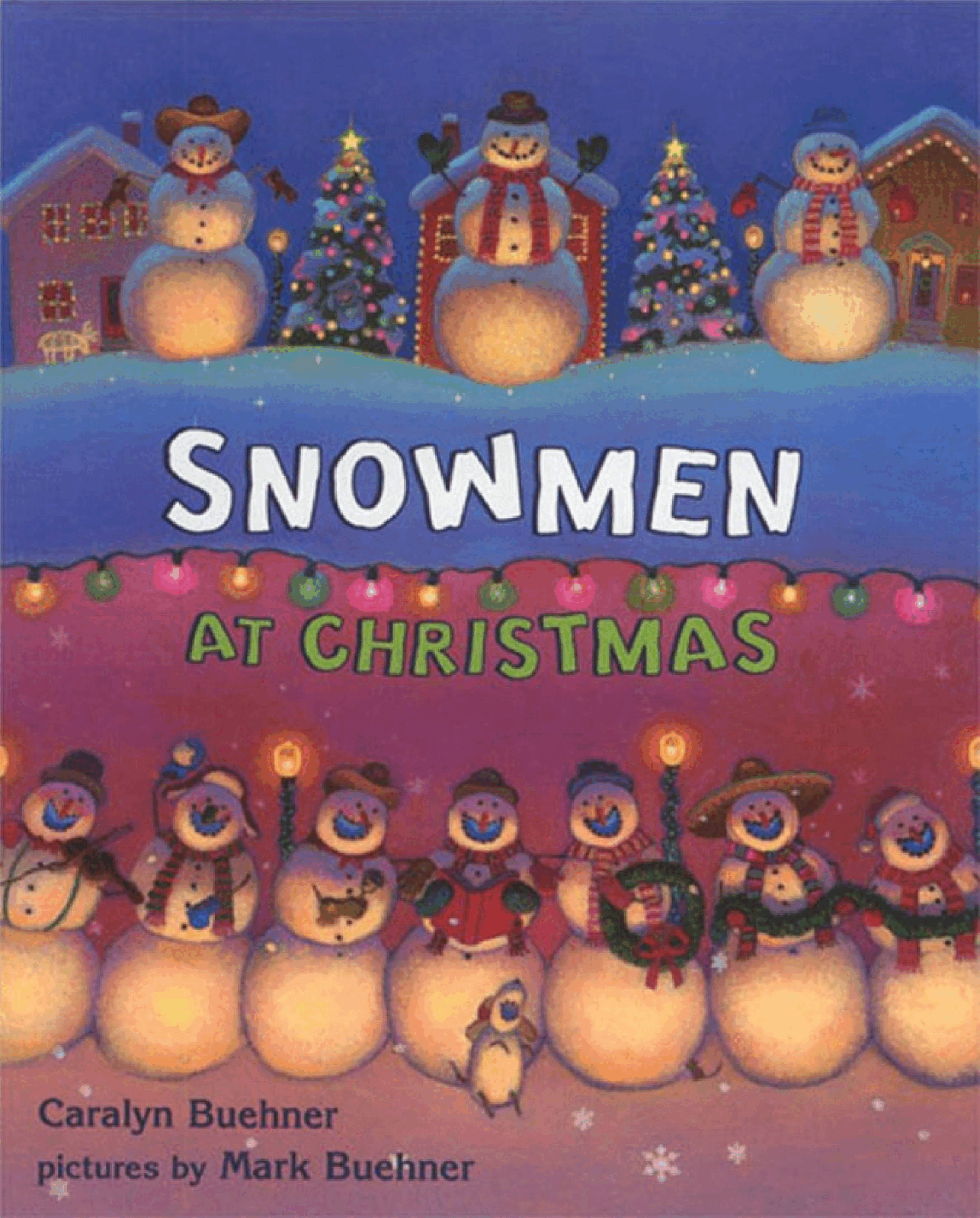 Pearson培生3-6岁低幼亲子阅读绘本38本46.Snowmen At Christmas.pdf,第1页预览