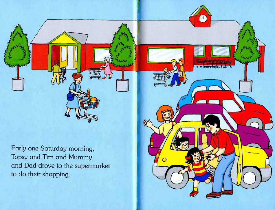 原版英文儿童书《Topsy and Tim》系列英语绘本共18本Shoppers.pdf,第3页预览