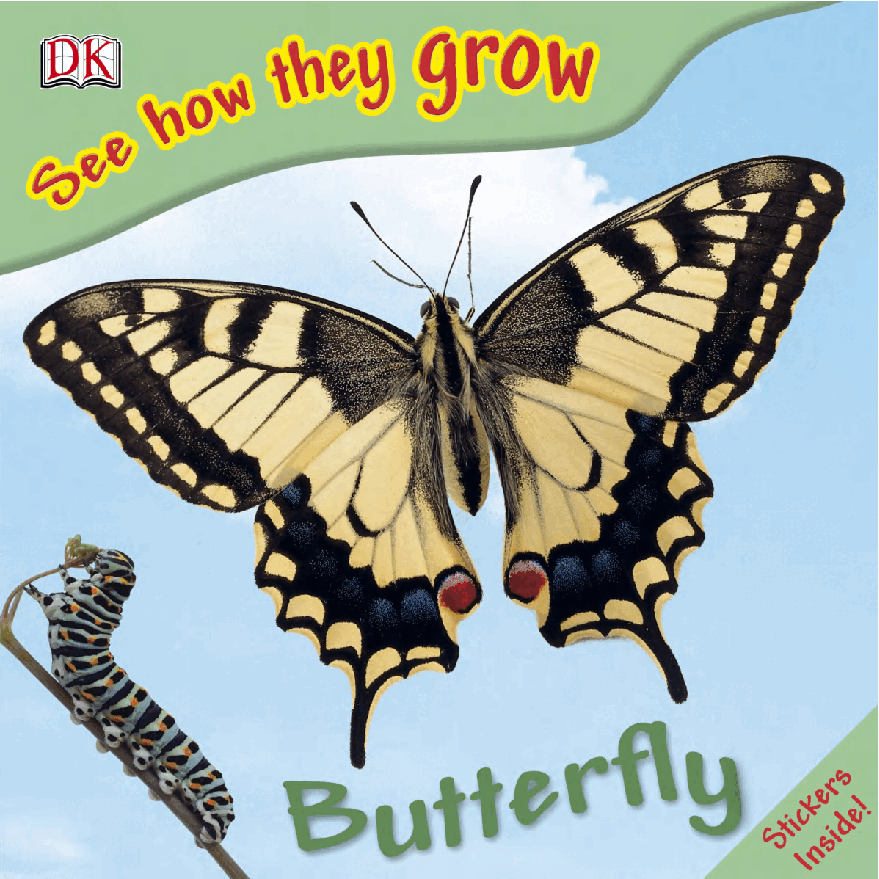 Pearson培生3-6岁低幼亲子阅读绘本38本19.DK See how they grow Butterfly.pdf,第1页预览