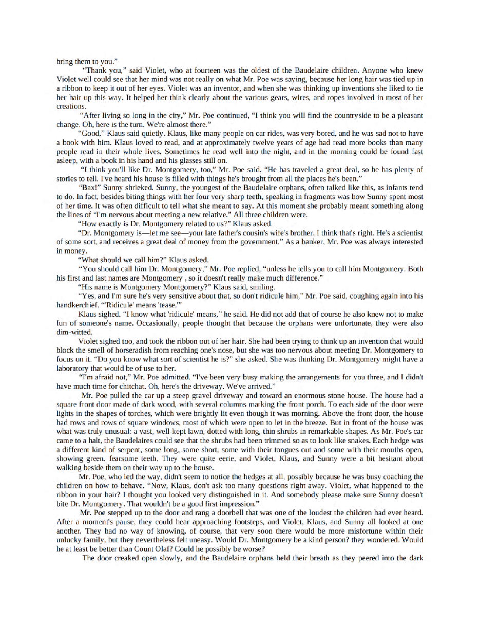 波特莱尔大遇险英文绘本A Series of Unfortunate Events 2- The Re - Snicket_ Lemony.pdf,第4页预览