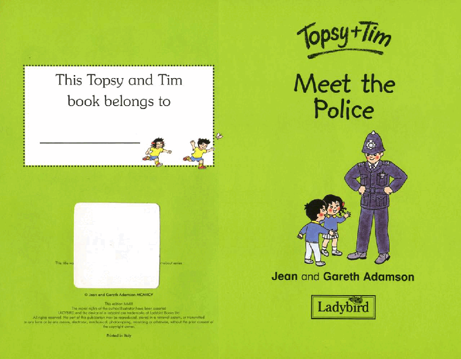 原版英文儿童书《Topsy and Tim》系列英语绘本共18本police.pdf,第2页预览
