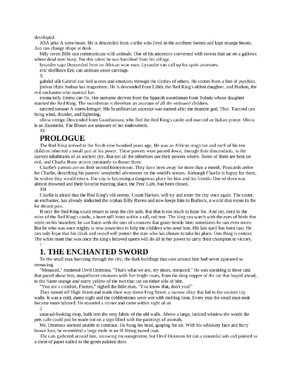 赤王的子民8部魔法记事英文绘本Charlie Bone And The Red Knight (Children Of The Red King) - Jenny Nimmo.pdf,第3页预览