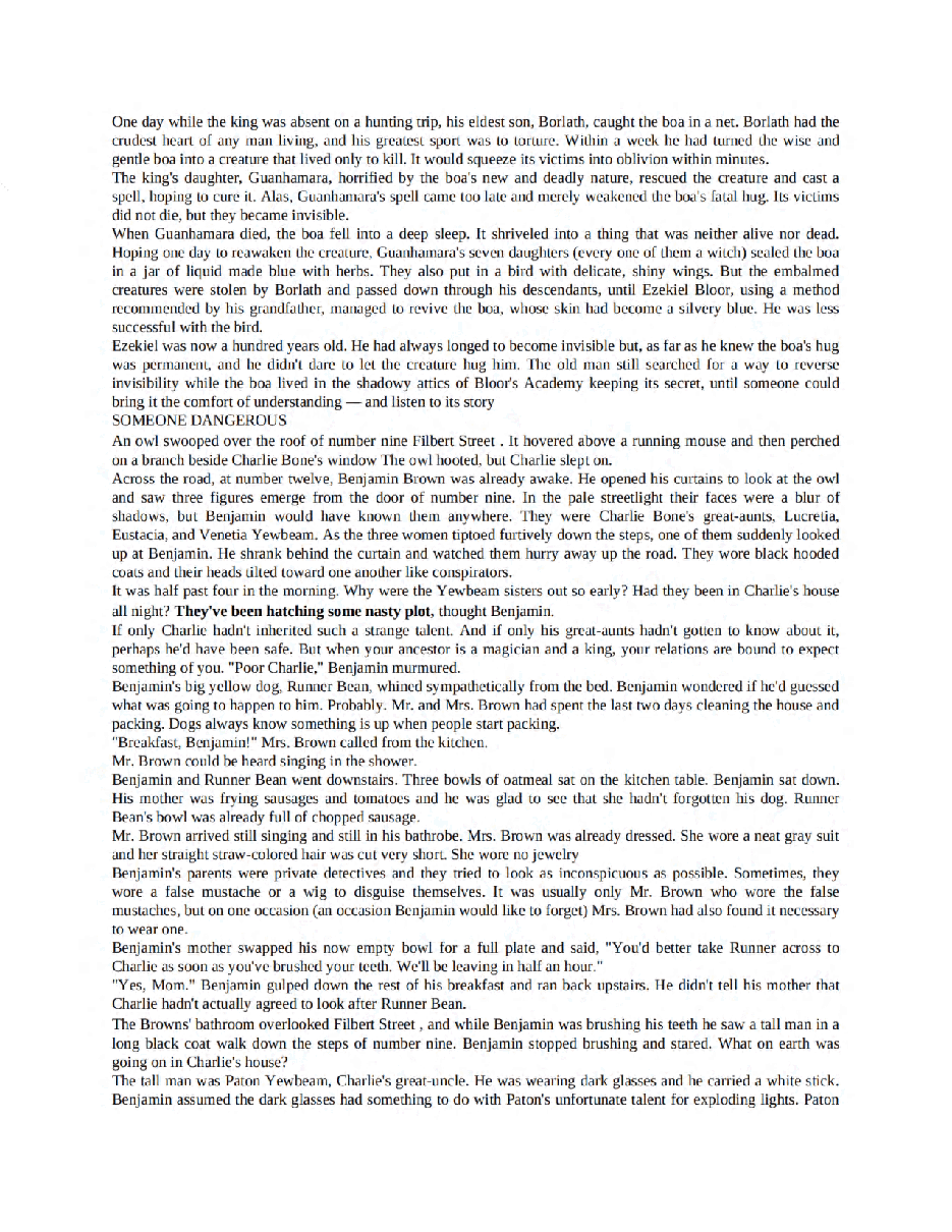 赤王的子民8部魔法记事英文绘本Charlie Bone and the Invisible Boy (Children of the Red King Book 03) - Jenny Nimmo.pdf,第3页预览