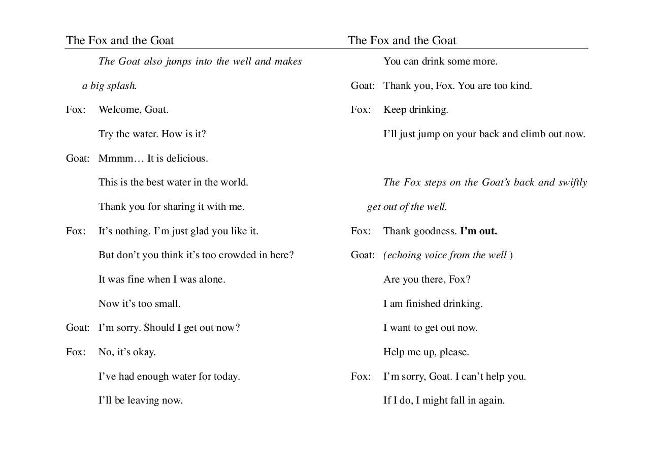 狐狸与山羊The fox and the goat.pdf，第4页预览