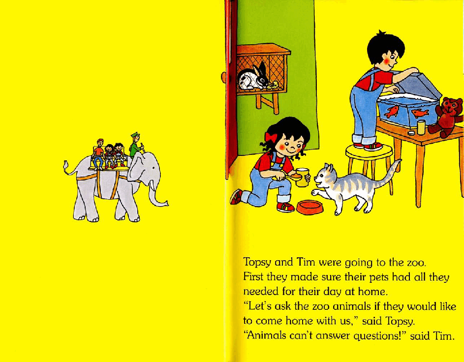 原版英文儿童书《Topsy and Tim》系列英语绘本共18本Zoo.pdf,第3页预览