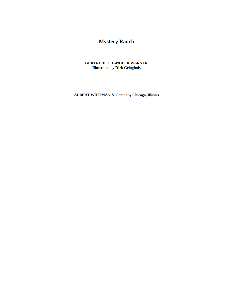 Gertrude Chandler Warner - [Boxcar Children 004] - Mystery Ranch.pdf，第3页预览