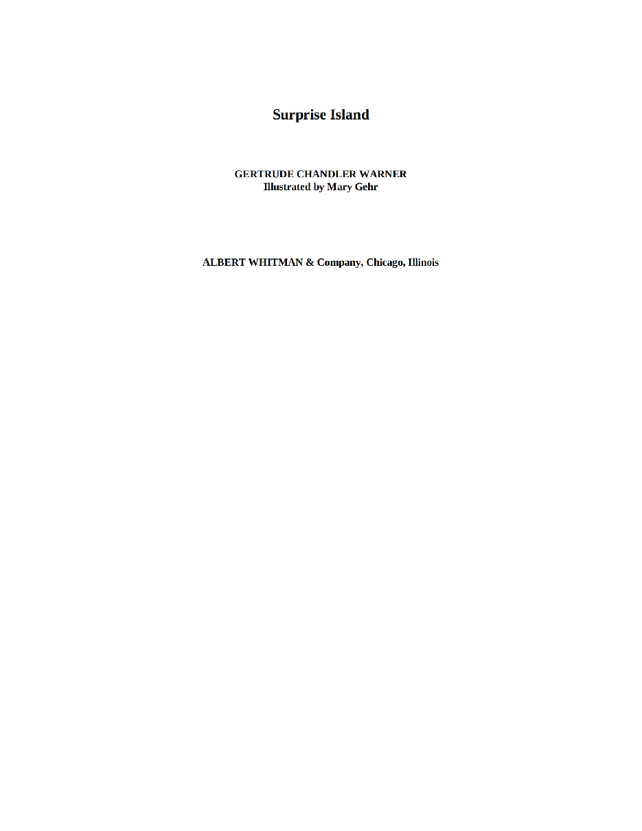 Gertrude Chandler Warner - [Boxcar Children 002] - Surprise Island.pdf，第3页预览